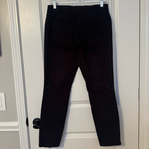 LOFT Straight Leg Black Suede Pants - Picture 2 of 5
